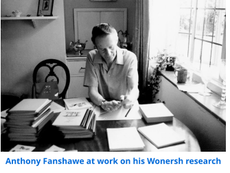 Anthony Fanshawe at work on his Wonersh research